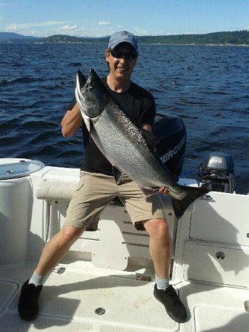 Guided Salmon Fishing in Nootka Sound, BC